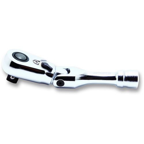 Ｋｏ−ｋｅｎ　Ｚ−ＥＡＬ　３／８”（９．５ｍｍ）ＳＱ．　プッシュボタン式首振りラチェットハンドル（ショート）　全長１２０ｍｍ　3726ZSB　1 個