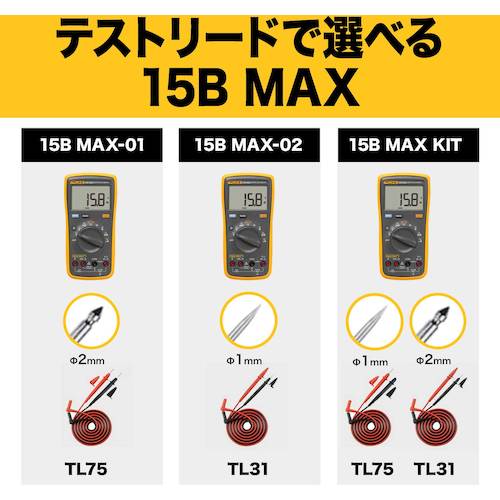 FLUKE 디지털 멀티미터 FLUKE-15B MAX KIT 1개