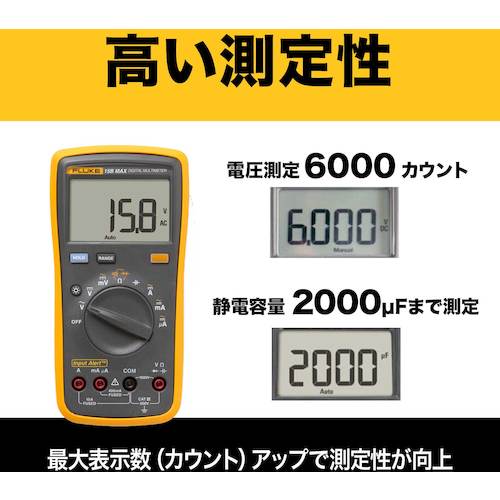 FLUKE 디지털 멀티미터 FLUKE-15B MAX-02 1개