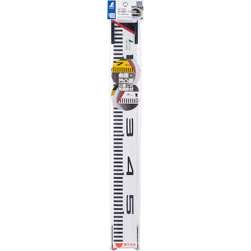 シンワ　内寸標尺　アルミ製　１ｍ　巾６０ｍｍ　76089　1 本