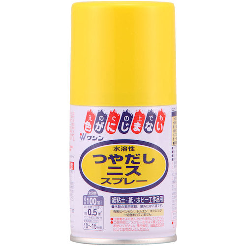 Washin Paint Water-soluble Gloss Varnish Spray 100ml 941603 1 bottle