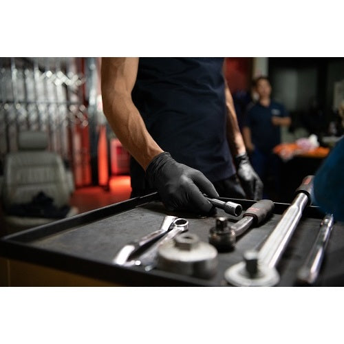 하라다 그리퍼스 글러브 롱 두꺼운 블랙 M(50장입) 37002-033 1상자