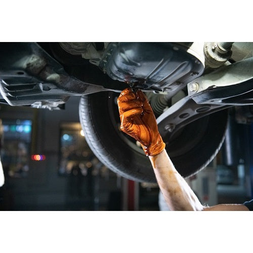 Harada Gripper's Gloves Orange XL (50 pieces) 37002-475 1 box