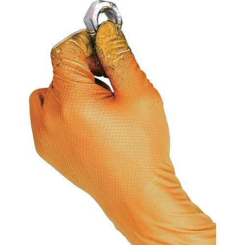 Harada Gripper's Gloves Orange XL (50 pieces) 37002-475 1 box