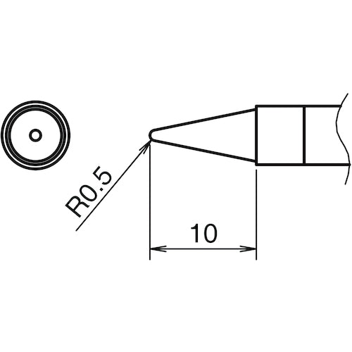 白光　こて先　０．５Ｂ型　T39-B05　1 個