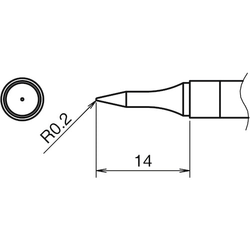白光　こて先　０．２ＢＳ型　T39-BS02　1 個