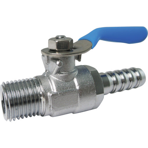 TRUSCO Mini Ball Valve Hose Nipple Type R1/8 x 10.5mm MH1105 1 pc