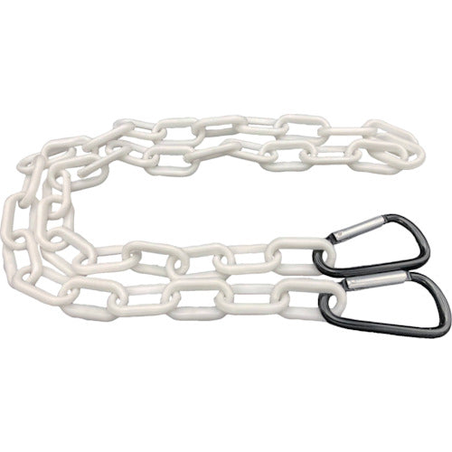 ラクテム　プラチェーン　カット品　カラビナフック付　白　Ｌ２０００　PCHW-2000　1 本
