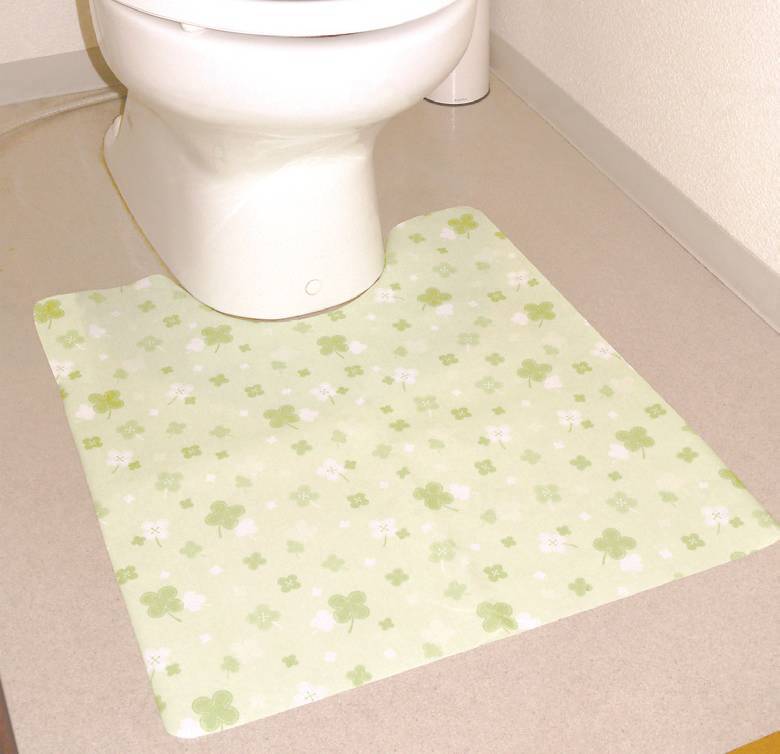 Frontier disposable toilet floor sheet, pink