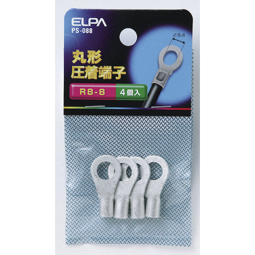 ＥＬＰＡ　丸形圧着端子　Ｒ８−８　　　　　　　　　　　　PS-088　1 袋