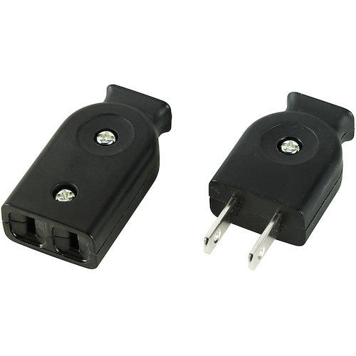 ELPA 평형 커넥터 125V 15A 블랙 A-21H(BK) 1봉