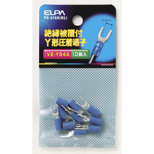 ELPA 절연 Y 단자 2-4 PS-076H(BL) 1봉