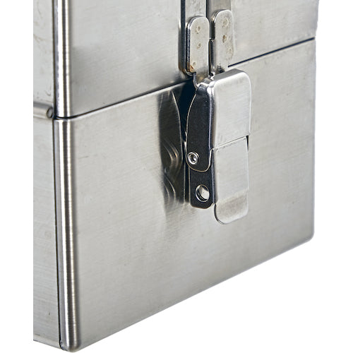 TRUSCO 스테인레스 스틸 오픈 툴박스 2단식 370x185x215mm SU3D-370 1개