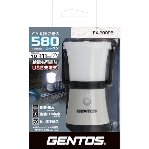 ＧＥＮＴＯＳ　給電機能付き充電式ＬＥＤランタン　エクスプローラー２００ＰＢＨ　EX-200PB　1 台