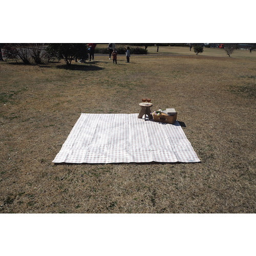 萩原　ＨＡＢＲＩＣ　カンフィーシート　くすみカラー　オールドピンク　ギンガムチェック　１．８ｍ×１．８ｍ　COMFOP1818　1 枚