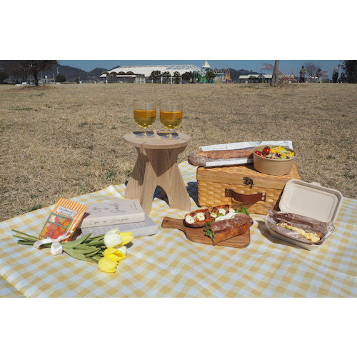 Hagiwara HABRIC Comfy Sheet, Dull Color, Old Yellow, Gingham Check, 1.8m x 0.9m, COMFOY1809, 1 sheet