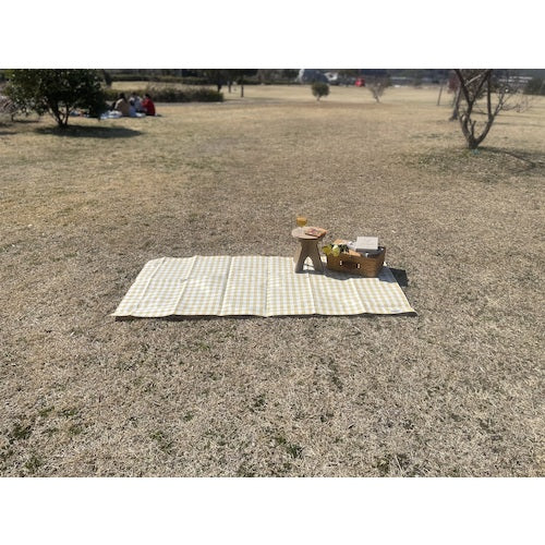 Hagiwara HABRIC Comfy Sheet, Dull Color, Old Yellow, Gingham Check, 1.8m x 0.9m, COMFOY1809, 1 sheet