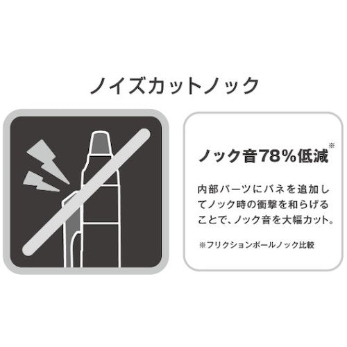 Pilot bulk purchase erasable ballpoint pen Frixion Ball Knock Zone All Time Black 0.7mm set of 10 LFBKZ-50F-AB-10P 1 S