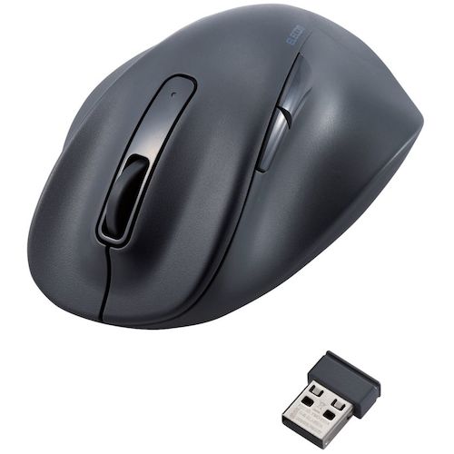 ELECOM Mouse EX-G Right Hand Only S Size Wireless 2.4GHz 5 Buttons Antibacterial Quiet Design Black M-XGS30DBSKBK 1 pc