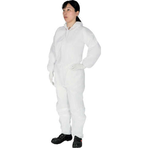 TRUSCO bulk purchase non-woven disposable protective clothing (1 layer, 45g weight lightweight type) XXL size 50 pieces TPS-XXL-1A-50P 1 S