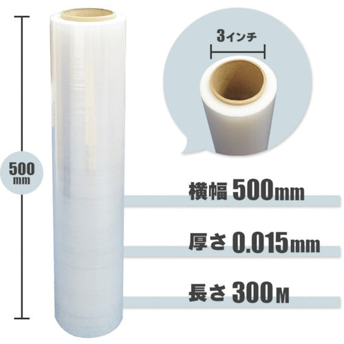 サンキョウプラ　ストレッチフィルム　５００幅　０．０１５ｍｍ厚　STR-500-15　6 巻
