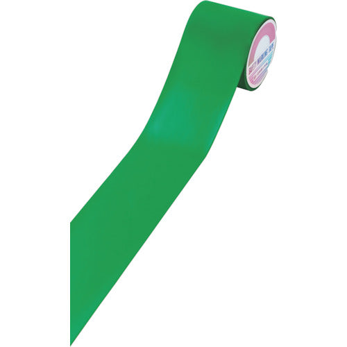 Midori Juji Floor Line Tape, Green, FRTG-100G, 100mm wide x 20m, PVC, for indoor use, 257052, 1 roll