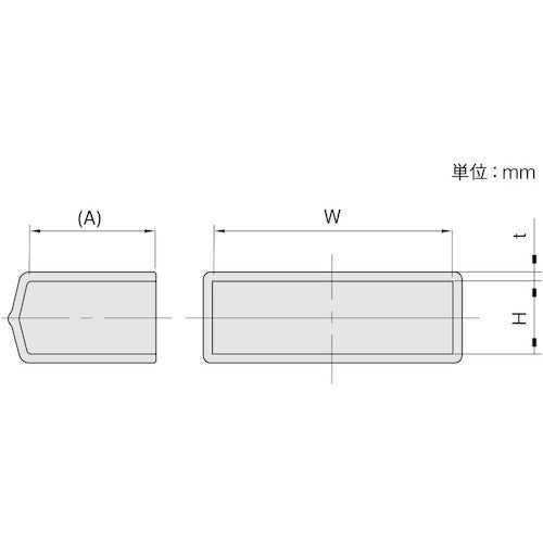 ＩＷＡＴＡ　保護キャップ　フラットバー用　（１０個入）　黒　HLDPF4X50-P　1 袋