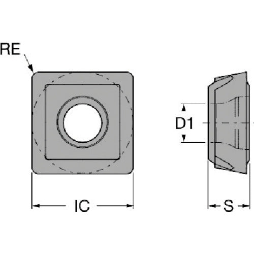 サンドビック　穴あけ加工用チップ　スーパーＵドリル（３６５）　２０４４　880-07 04 W10H-P-MS　10 個