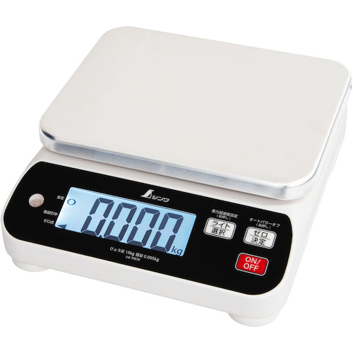 Shinwa Digital Scale WP 15kg Dustproof and waterproof For non-trade use 70039 1 unit