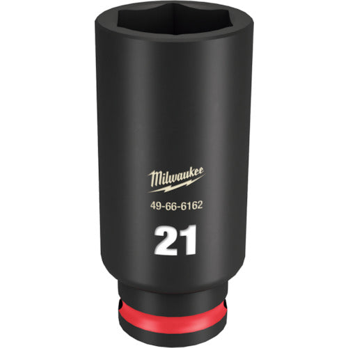milwaukee SHOCKWAVE IMPACT DUTY 딥 임팩트 소켓 3/8 인치(9.5mm)각 21mm 49-66-6162 1개