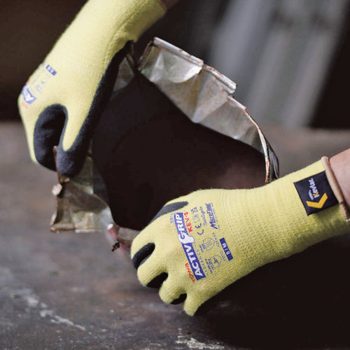 トワロン　まとめ買い　耐切創手袋　アクティブグリップアドバンスＫＥＶ−Ｓ　９／Ｌ　（１２双入）　591S-12P-9L　1 袋