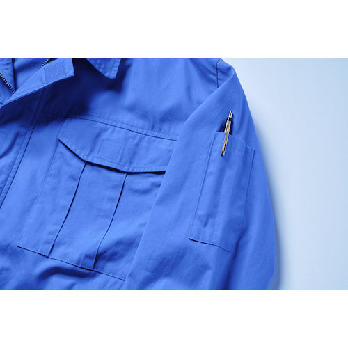 空調服　空調服［［Ｒ上］］　難燃長袖ブルゾン　ウエアのみ　ライトブルー　Ｍ　KU91731C24S2　1 着