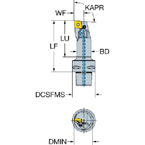サンドビック　センサクホルダＨＰ（４１０）　C6-PCLNR-22110-12HP　1 個