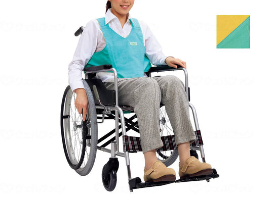 フットマーク車いす用ﾜﾝﾀｯﾁﾍﾞﾙﾄｷｰﾊﾟｰⅡ ｸﾞﾘｰﾝ×ｲｴﾛｰ