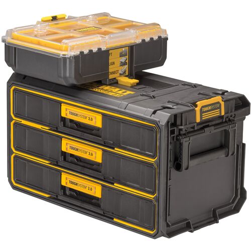 ＤＥＷＡＬＴ　タフシステム２．０　３段引き出しチェスト　DWST08330-1　1 台