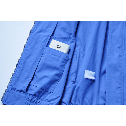 空調服　空調服［［Ｒ上］］　難燃長袖ブルゾン　ウエアのみ　ライトブルー　３Ｌ　KU91731C24S5　1 着
