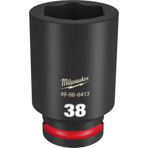 Milwaukee SHOCKWAVE IMPACT DUTY Deep Impact Socket 3/4 inch (19 mm) square 38 mm 49-66-6413 1 piece