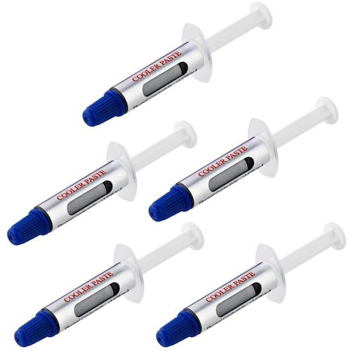 StarTech Thermal Conductive Silicone Grease / High Performance Thermal Paste / Syringe Type 5 Pieces (1.5g each) / Resealable / CPU &amp; GPU Cooling SILV5-THERMAL-PASTE 1 Box