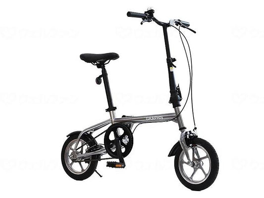 GRAPHISﾉｰﾊﾟﾝｸﾀｲﾔ折り畳み災害対策　自転車 ｼﾙﾊﾞｰ