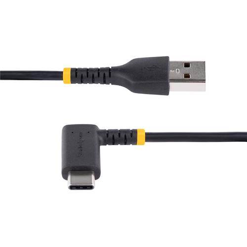 StarTech USB 케이블/USB-A-USB-C/30cm/USB 2.0/L형 오른쪽 방향/아라미드 섬유 보강 R2ACR-30C-USB-CABLE 1봉