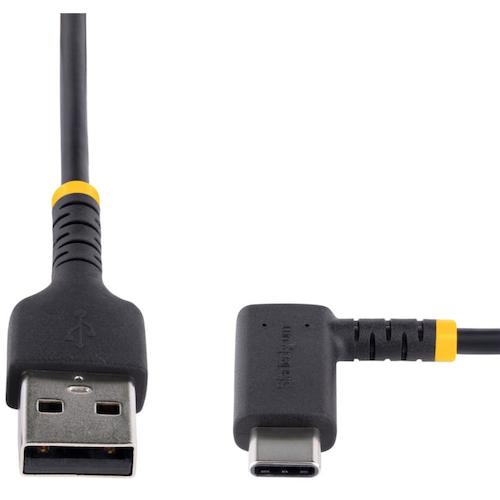 StarTech USB 케이블/USB-A-USB-C/30cm/USB 2.0/L형 오른쪽 방향/아라미드 섬유 보강 R2ACR-30C-USB-CABLE 1봉