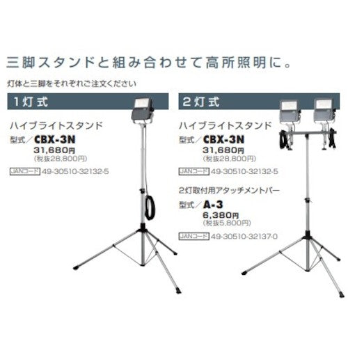 ハタヤ　ＬＥＤ投光器　７０Ｗ　バイス式　ケーブル５Ｍ付　LEV705　1 台