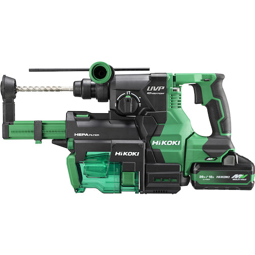 HiKOKI 로터리 해마 드릴 36 V SDS 플러스 섕크 집진 시스템 탑재 신 멀티 볼트 세트품(고용량 4.0 Ah) DH3628DB(2WPZ) 1대