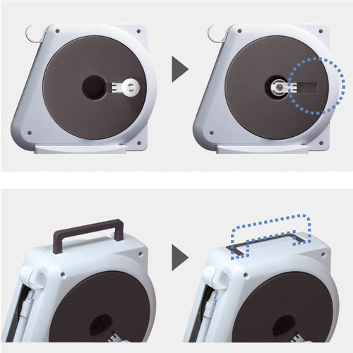 タカギ　ホースリール　オーロラＮＡＮＯ　２０ｍ（ＢＲ）　RM220BR　1 台