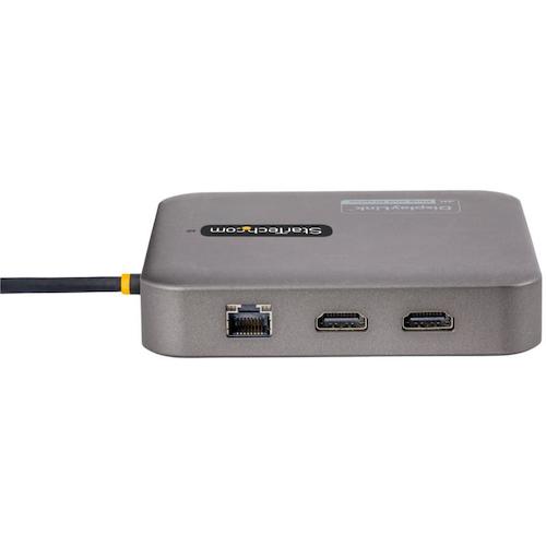 ＳｔａｒＴｅｃｈ　マルチポートアダプター／ＵＳＢ−Ｃ／２画面／４Ｋ６０Ｈｚ　ＨＤＭＩ／１００Ｗ　ＰＤ／２ｘ　ＵＳＢハブ／有線ＬＡＮ／ＳＤ　102B-USBC-MULTIPORT　1 個