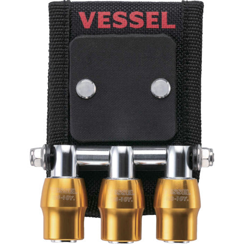 VESSEL Quick Catcher Triple Holder with MG Yellow QB10MB3Y 1 pc