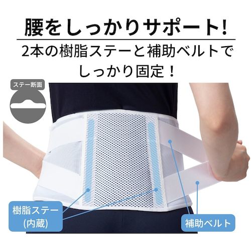 竹虎　腰部固定帯　ランバックソフトＩＩ　ブラック　Ｌ　034074　1 枚