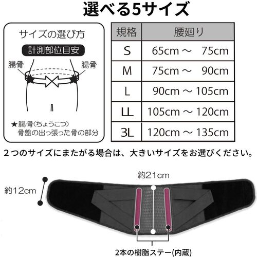 竹虎　腰部固定帯　ランバックソフトＩＩ　ホワイト　Ｌ　034234　1 枚