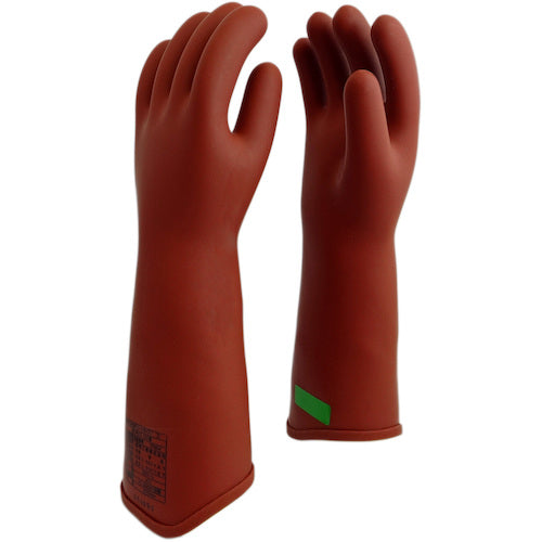 Watabe High Pressure Rubber Gloves (Green Type) Large 520-L 1 pair