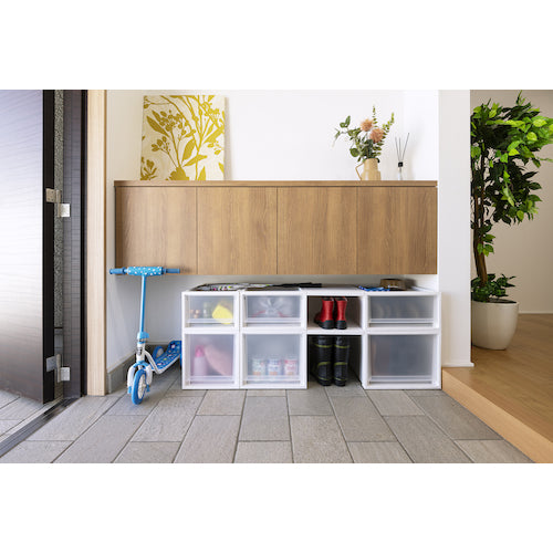 ＴＥＮＭＡ　フィッツケース　ＦＣ４０−３０４０　２９Ｌ　ホワイトクリア　110014950　1 個